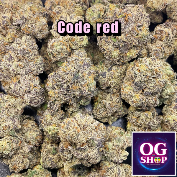 Cannabis flower buds weed Name Code red Grow by OG team From OG shop Thailand ดอกแห้ง Code red ปลูกโดย OG team จาก OG shop ประเทศไทย