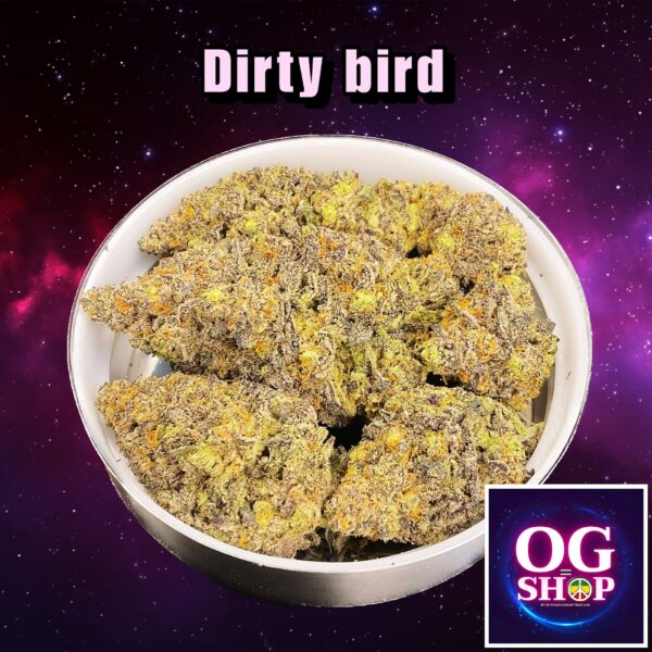 Cannabis flower Name Dirty bird Grow by OG team From OG shop Thailand ดอกแห้ง Dirty bird ปลูกโดย OG team จาก OG shop ประเทศไทย