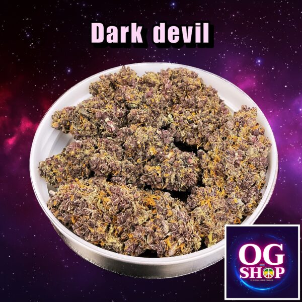 Cannabis flower Name Dark devil Grow by OG team From OG shop Thailand ดอกแห้ง Dark devil ปลูกโดย OG team จาก OG shop ประเทศไทย