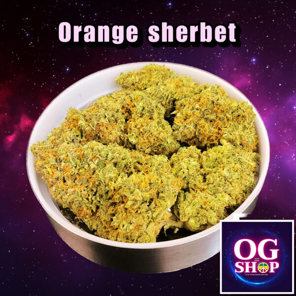 Cannabis flower Name Orange sherbet (Fastbuds genetics) Grow by OG team From OG shop Thailand ดอกแห้ง Orange sherbet (Fastbuds genetics) ปลูกโดย OG team จาก OG shop ประเทศไทย