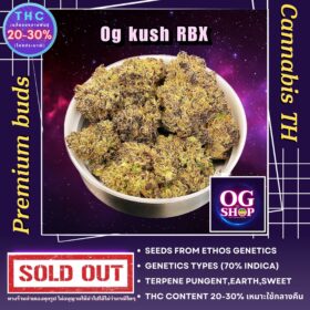 Cannabis flower Name Og kush RBX Grow by OG team From OG shop Thailand ดอกแห้ง Og kush RBX ปลูกโดย OG team จาก OG shop ประเทศไทย