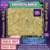 Premium Brick weed : Blue dream (Green house) ทำจากดอก บลูดรีม สายพันธุ์นอก ปลูกในไทย งานมิดเกรด ฟีล Sativa จดแจ้งถูกต้องตามกฎหมาย คัดเมล็ด คัดก้าน ขนาด&ราคา