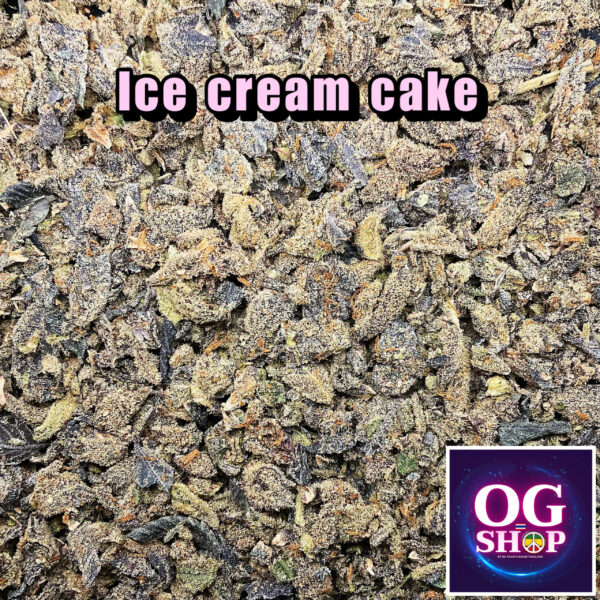 Ice cream cake (Seed Junky Genetics) Sugar leaf + Trichomes เศษดอก + ใบทริมติดไตรโคม