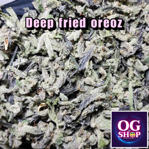 Deep fried oreoz (In house genetics) Sugar leaf + Trichomes weed shop Thailand สั่งซื้อกัญชา เศษดอก + ใบทริมติดไตรโคม ราคาถูก