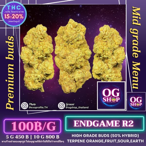 Cannabis flower Name Endgame (Ethos genetics) Grow by OG team From OG shop Thailand Buy Cannabis Midgrade Low Price Thailand ดอกแห้ง Endgame (Ethos genetics) ปลูกโดย OG team จาก OG shop ประเทศไทย