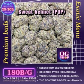 Cannabis flower Name (POP) Sweat helmet (Exotic genetix) Grow by OG team From OG shop Thailand Popcorn weed buds ดอกแห้ง (POP) Sweat helmet (Exotic genetix) ปลูกโดย OG team จาก OG shop ประเทศไทย Popcorn weed buds Thailand Best Quality