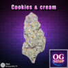 Cannabis flower Name Cookies and cream (Exotic genetix) Grow by OG team From OG shop Thailand Cannabis Farm Indoor Top-shelf Grower Thailand ดอกแห้ง Cookies and cream (Exotic genetix) ปลูกโดย OG team จาก OG shop ประเทศไทย