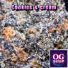 Cannabis flower Name Cookies and cream (Exotic genetix) Grow by OG team From OG shop Thailand Cannabis Farm Indoor Top-shelf Grower Thailand ดอกแห้ง Cookies and cream (Exotic genetix) ปลูกโดย OG team จาก OG shop ประเทศไทย